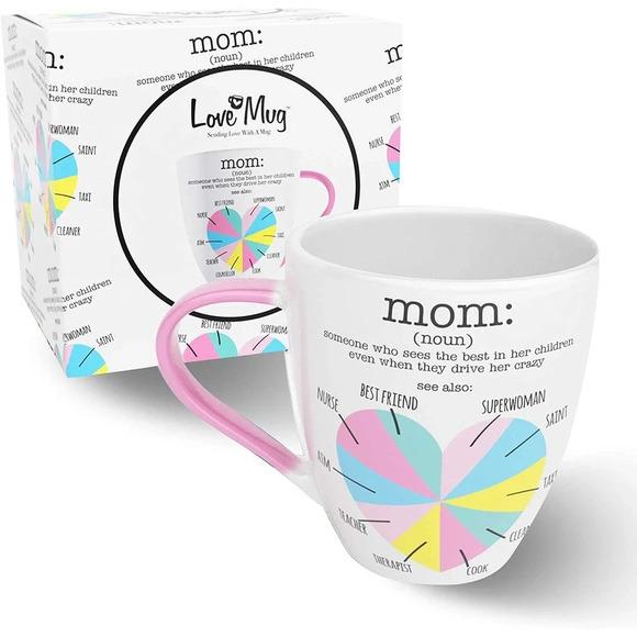Love Mug: Mom Mug, Gifts For Mom Birthday Present - Picture 1 of 5